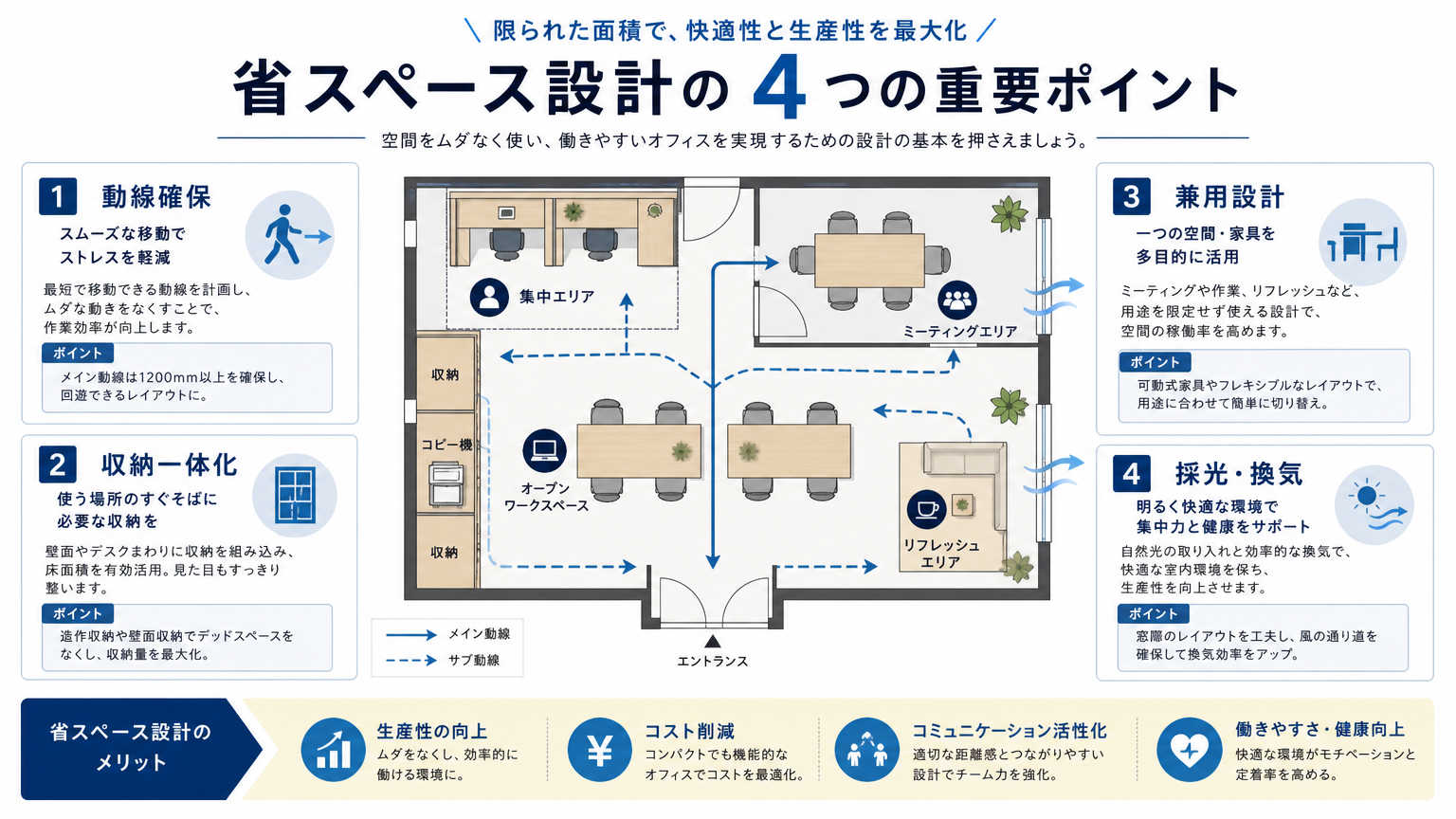 省スペース設計で押さえるべきポイント